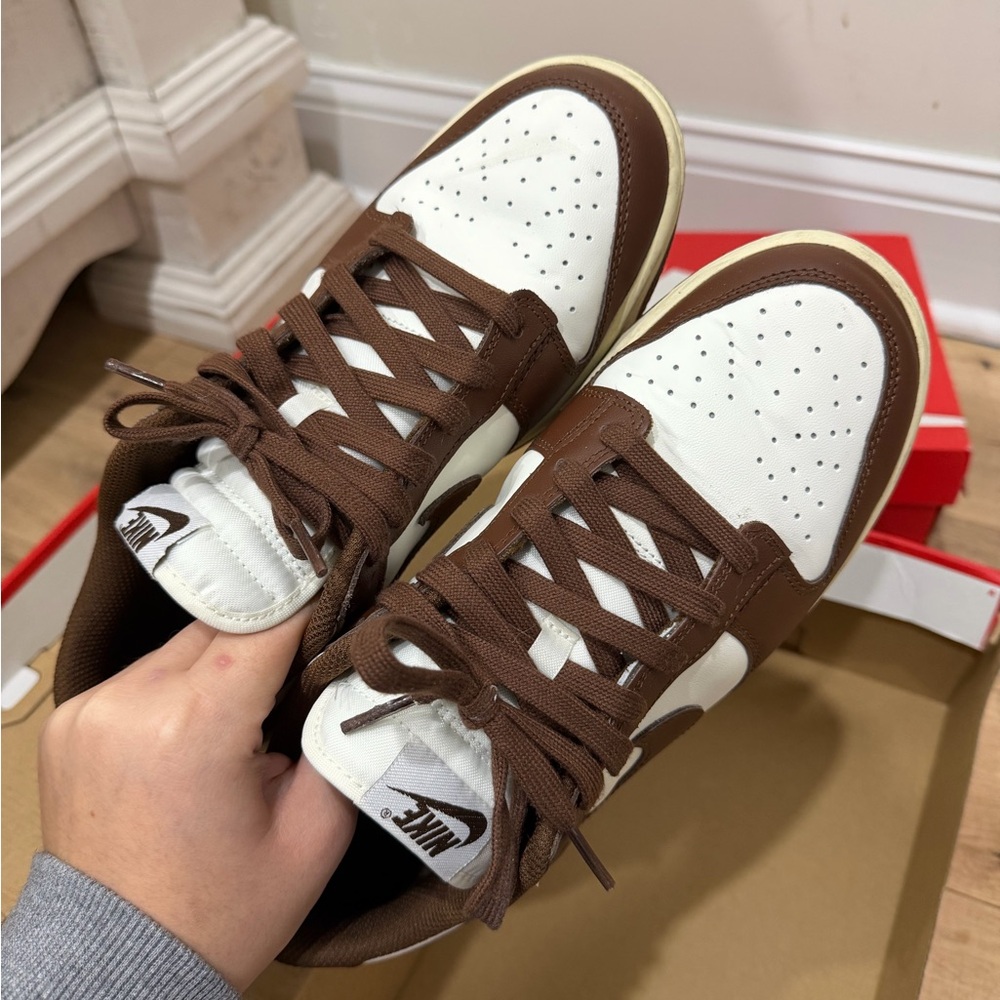 Nike Brown and White Dunks